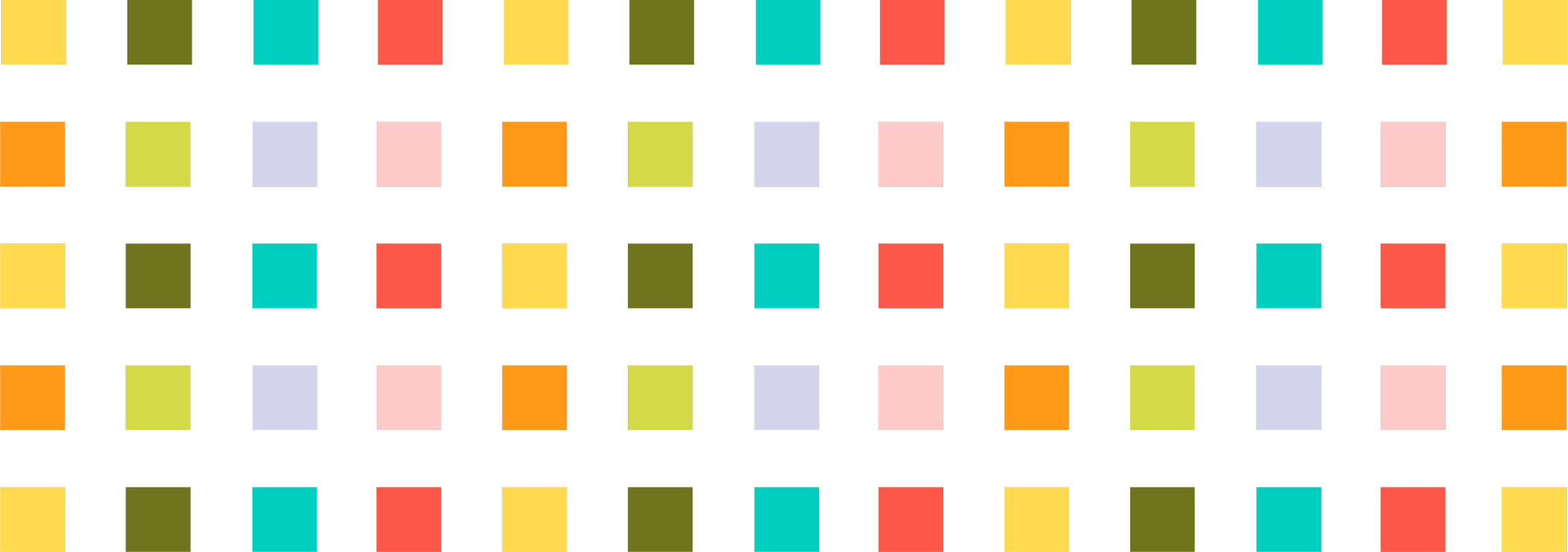 A colorful abstract pattern consisting of squares in various colors on a black background.