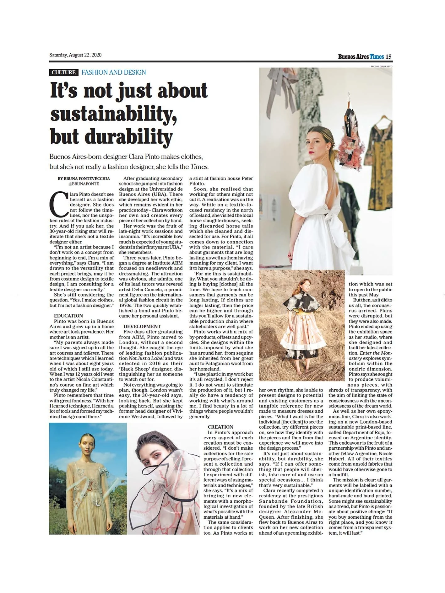 TIMES -  NEWSPAPER PRINT