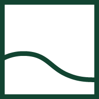 A black and dark green icon of a flag with a wavy stripe.