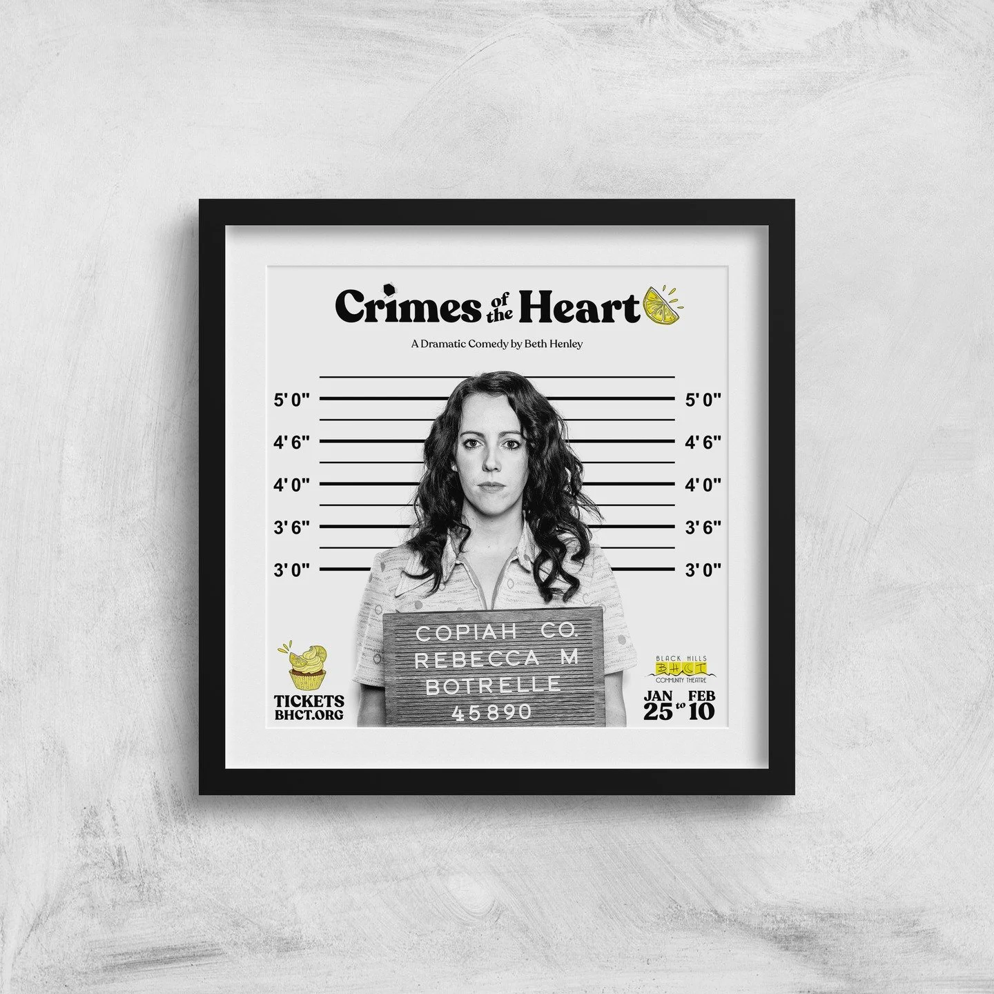 Throwback to the social media ad campaign for Black Hills Community Theatre's (@bhcommunitytheatre) production of CRIMES OF THE HEART from 2019.

Mugshot photography courtesy of the always fantastic work of Russell Jensen at Sage Studios (@sagestudio