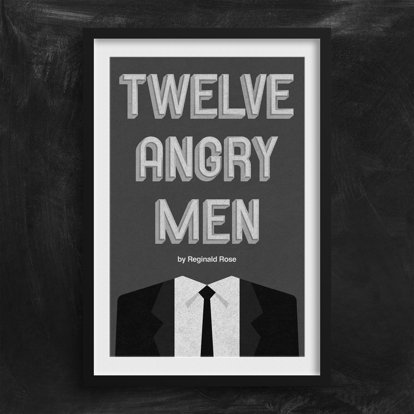 Poster design for Reginald Rose's classic courtroom drama, TWELVE ANGRY MEN.

#twelveangrymen #theatre #vitaopus