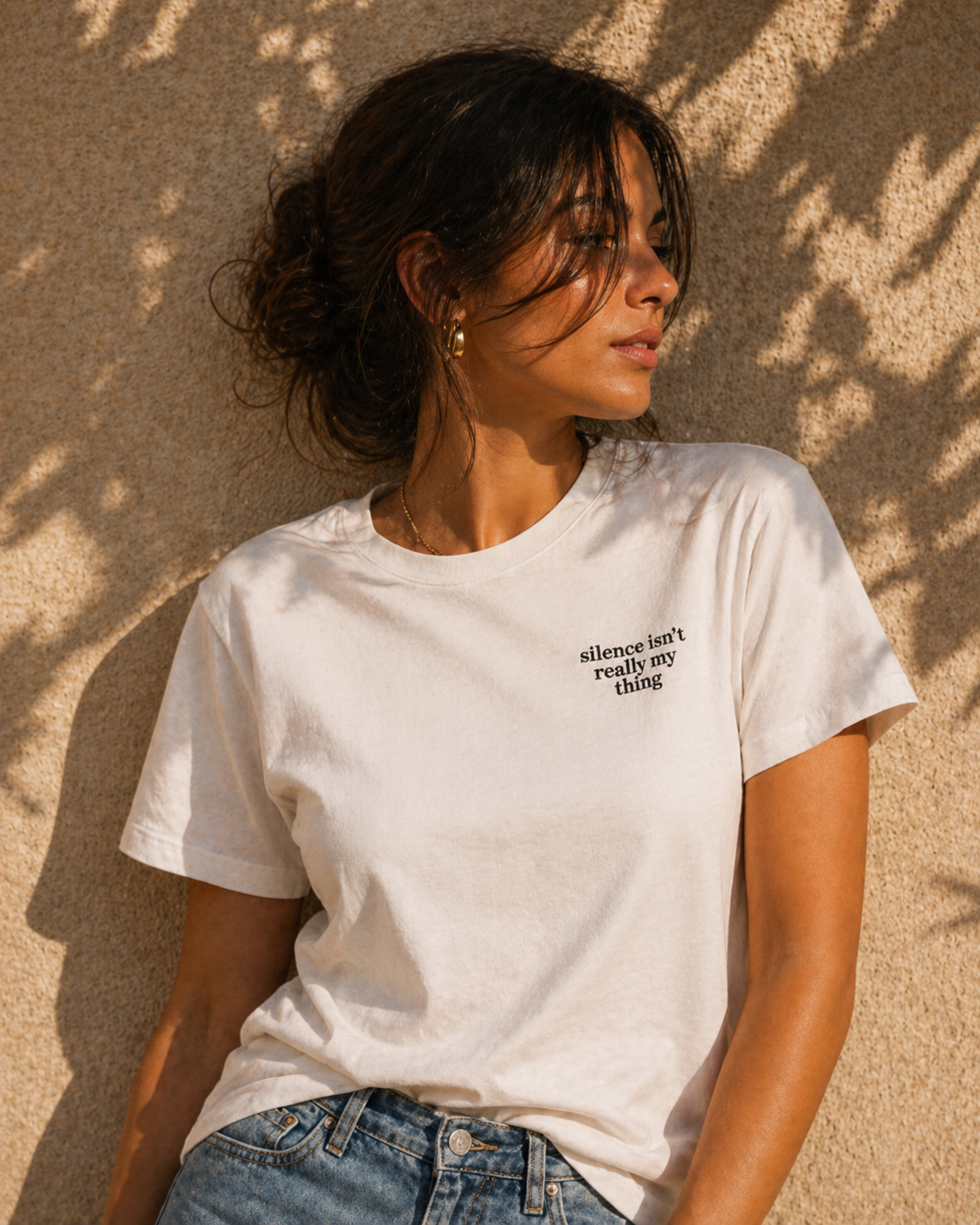 'Silence Isn't Really My Thing' Unisex Premium T-shirt