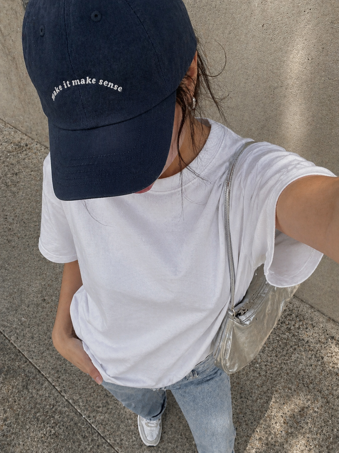 'Make It Make Sense' Embroidered Cap