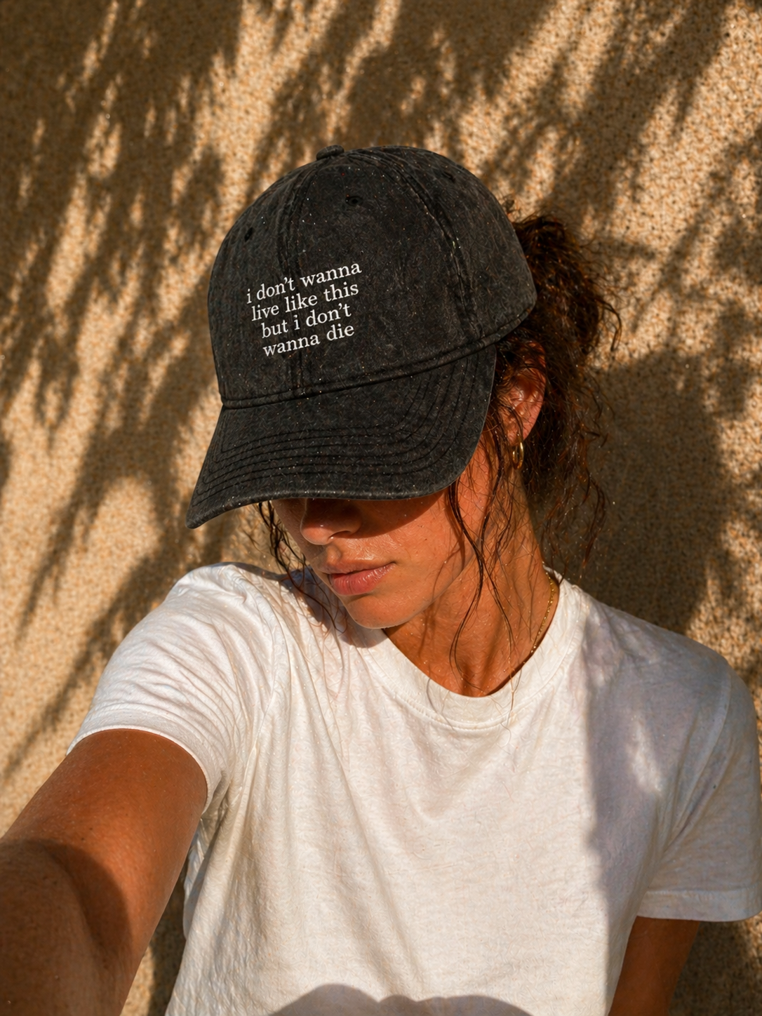 'Harmony Hall' Embroidered Vintage Cotton Cap