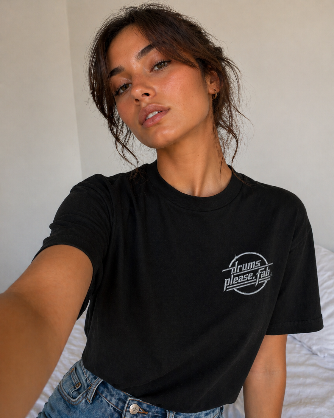 'Ode To The Strokes' Embroidery Unisex Premium T-Shirt
