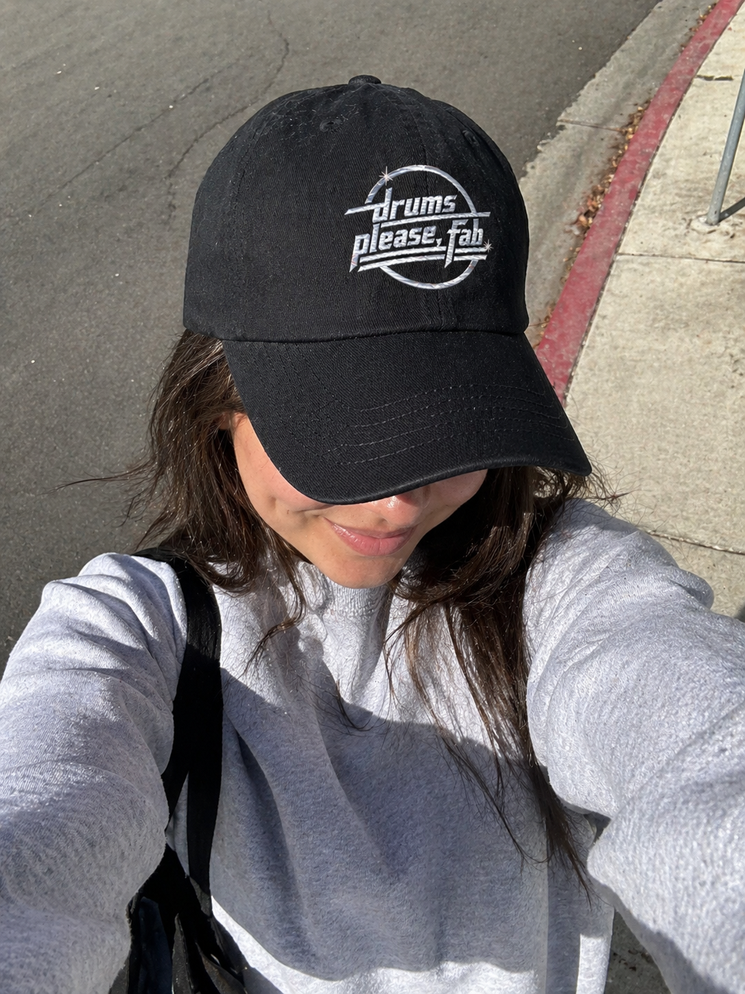 'Drums Please Fab' Embroidered Cap