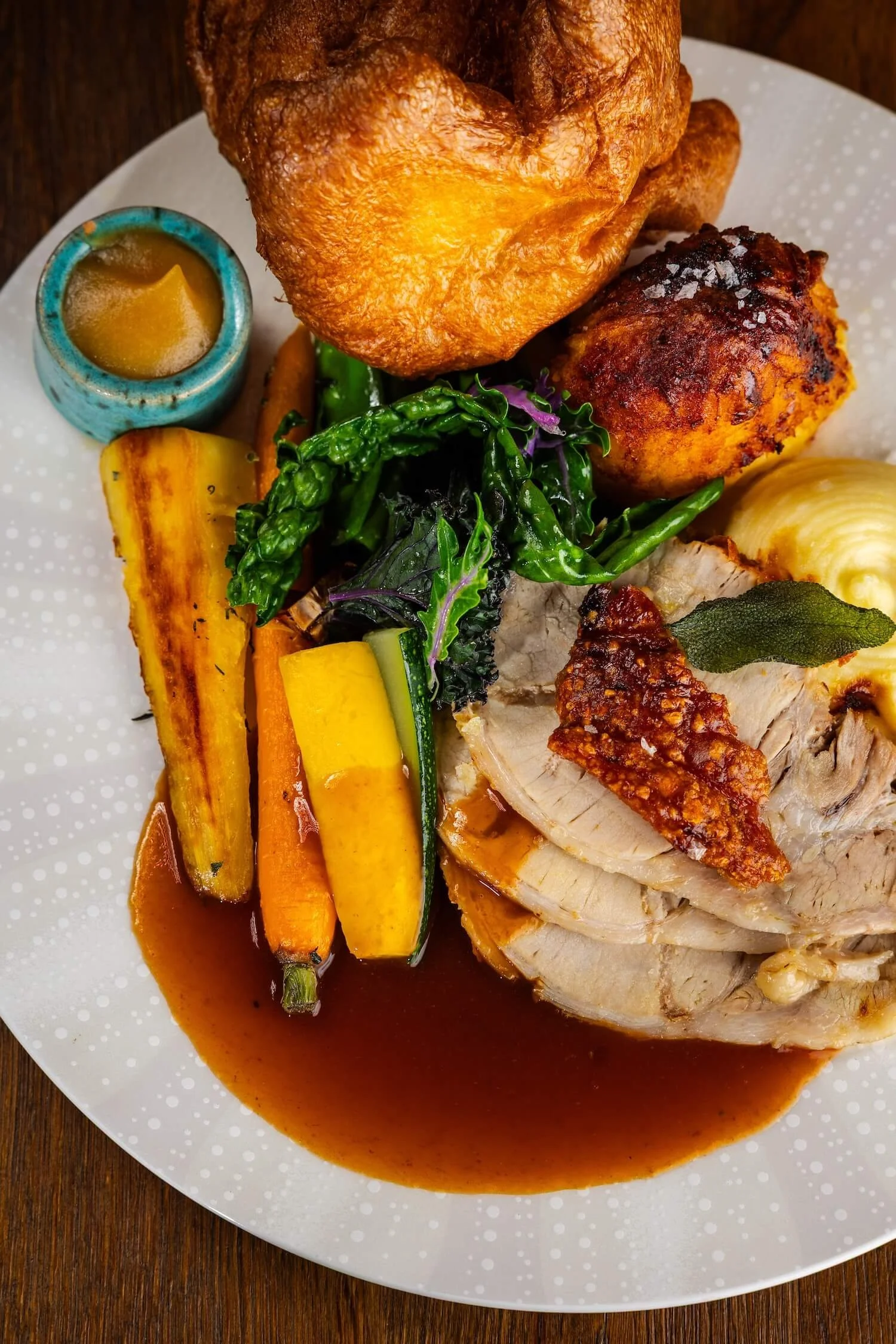 Lovage Jesmond Michelin Guide Sunday Lunch Roast Pork