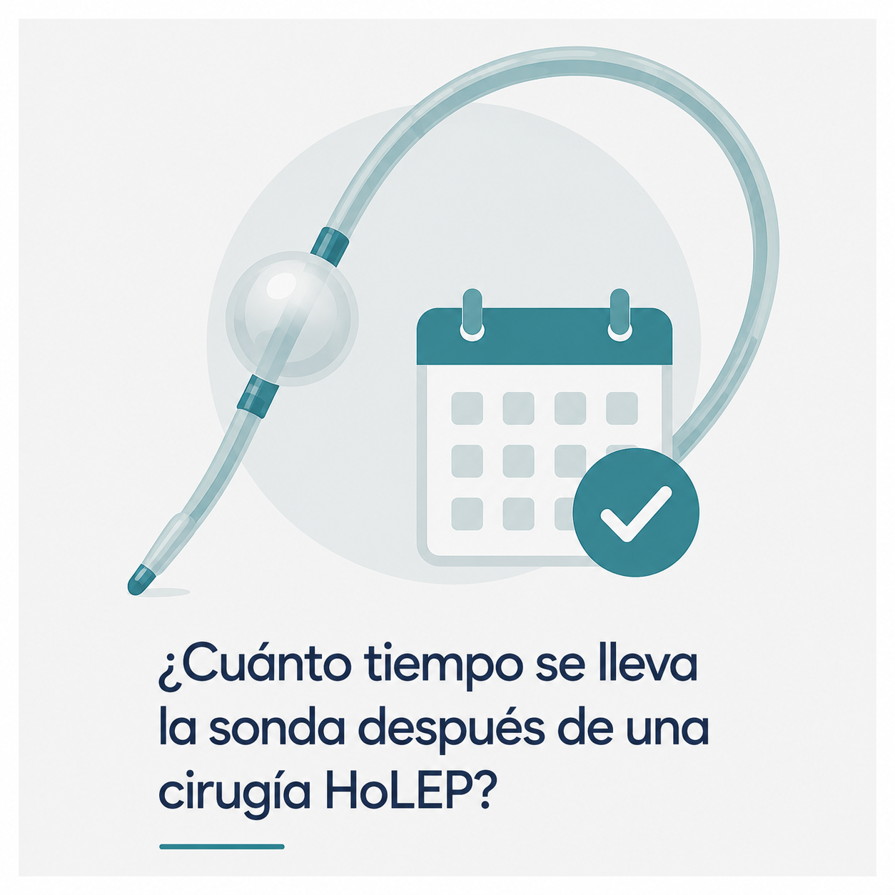 ¿Cuánto tiempo se lleva la sonda después de una cirugía HoLEP?