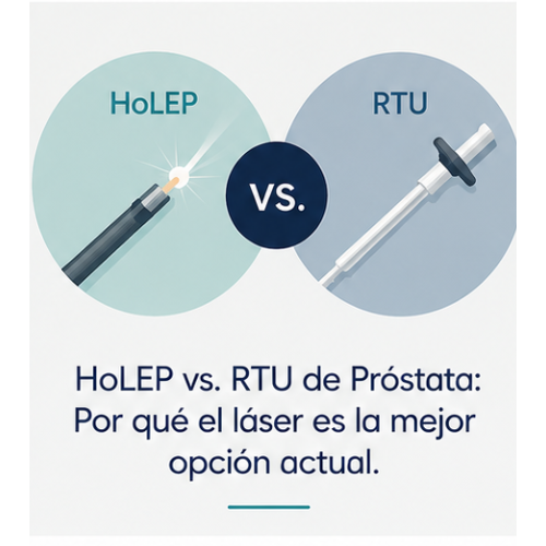 HoLEP vs. RTU de Próstata: Por qué el láser es la mejor opción actual.