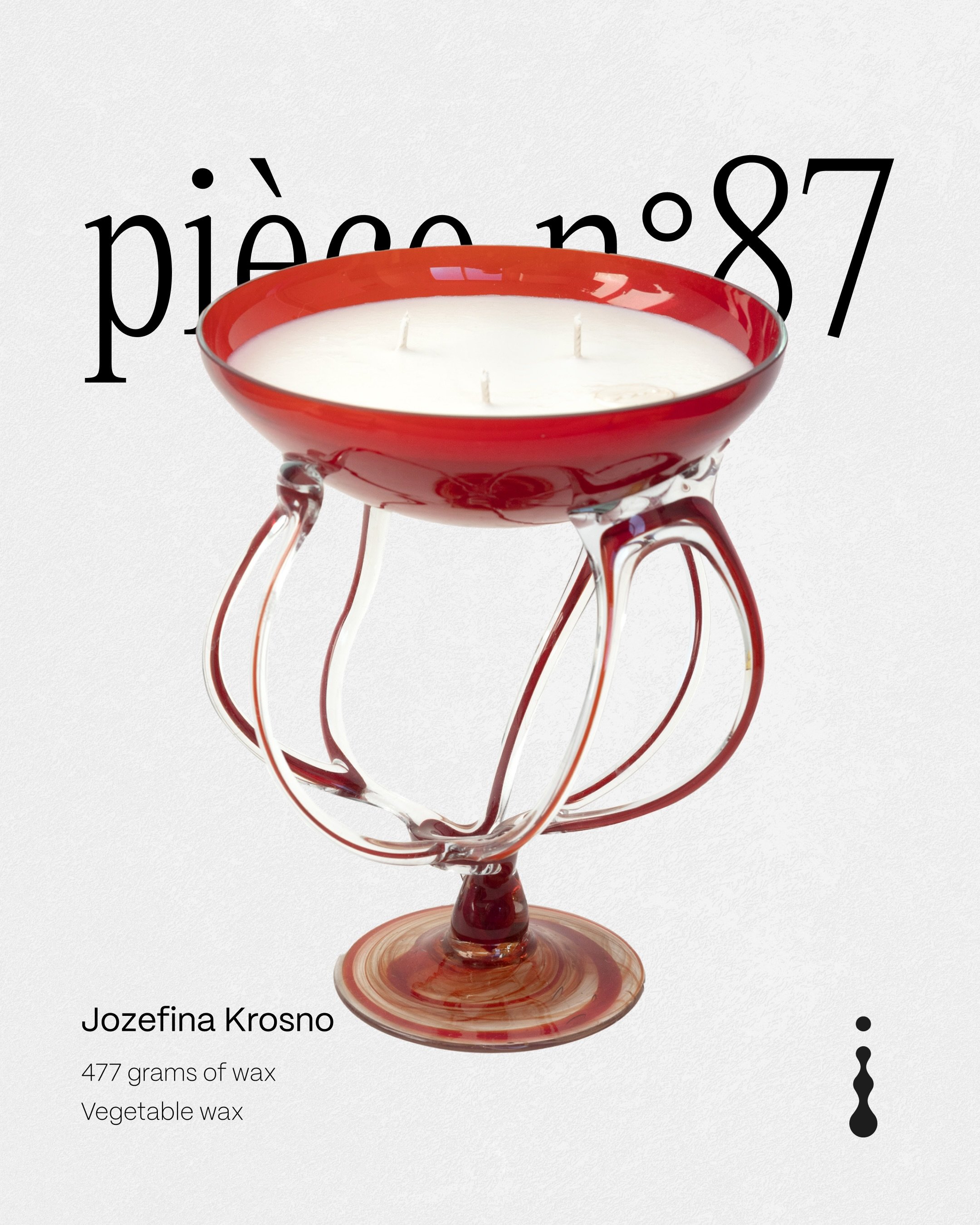 Bougie n&deg;87 - Jozefina Krosno
The Red Jellyfish

477g wax
215mm height
Hand-poured in Paris

ravive.eu &bull; Find your light