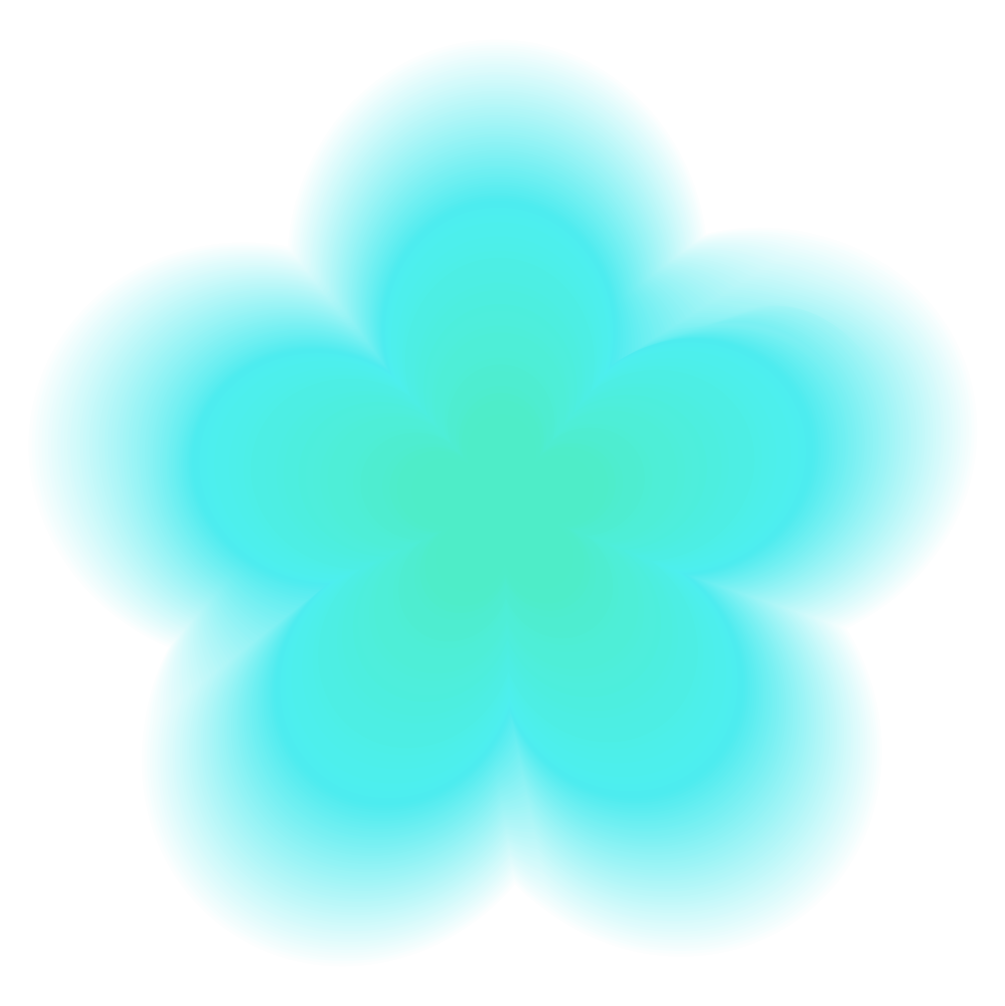 Light blue abstract speech bubble with gradient shading.