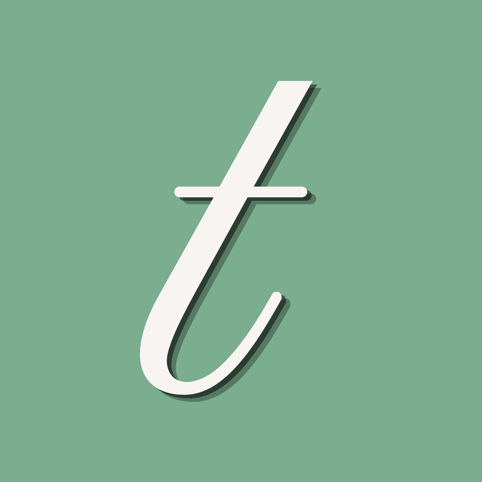 A white lightning bolt symbol on a green background.
