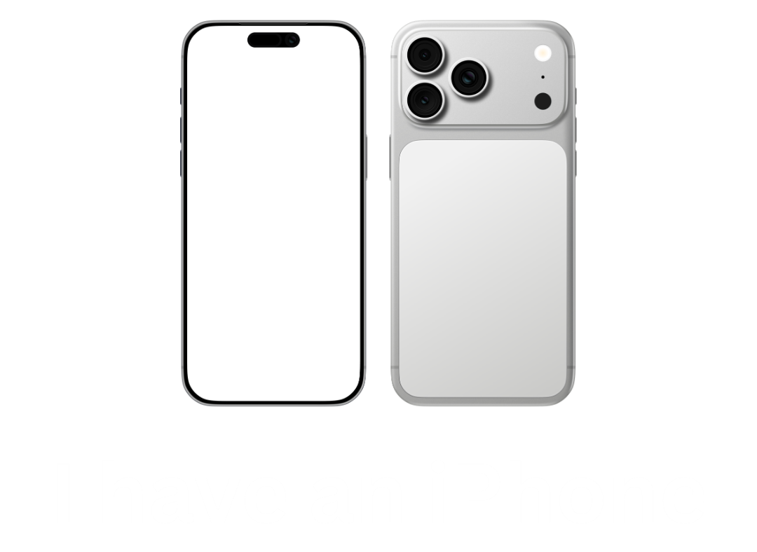 Image of a black iPhone 14 Pro Max, front view, next to a silver iPhone 14 Pro Max, rear view showing triple camera setup.