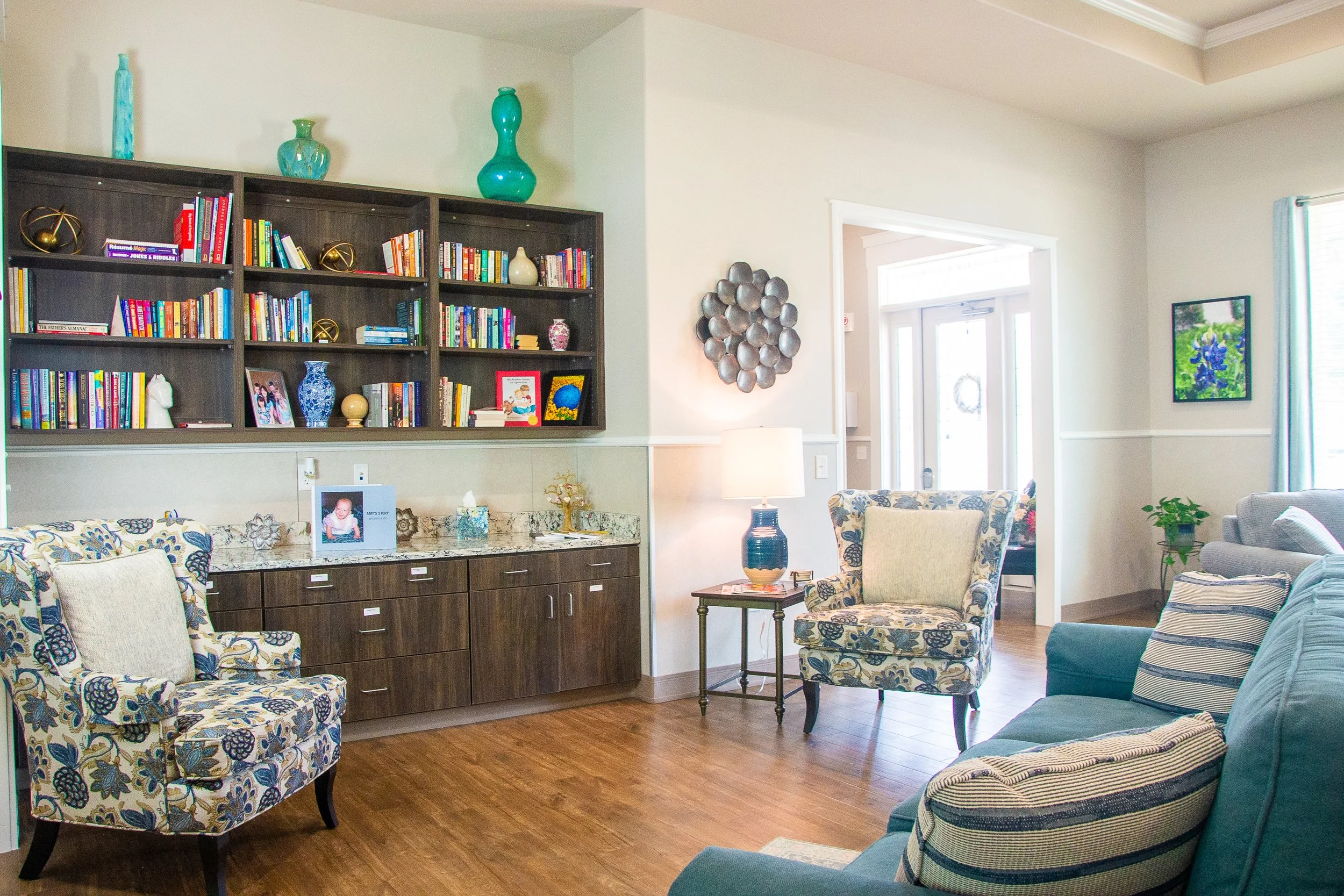 Lounge room reading nook