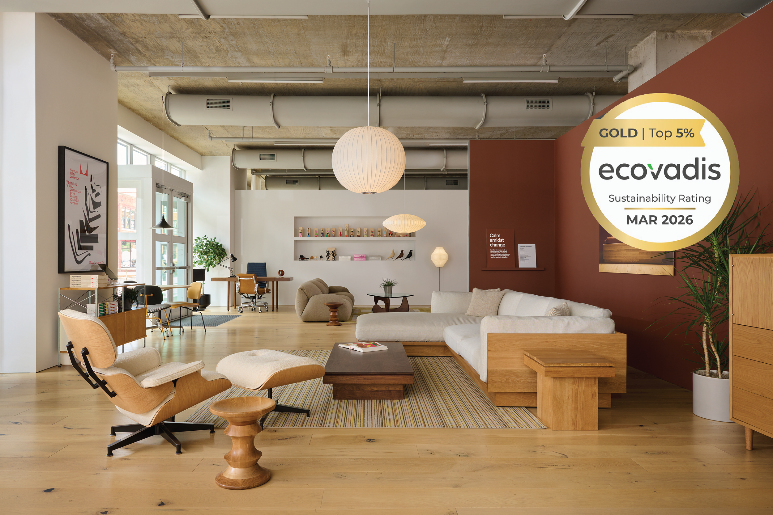 MillerKnoll Earns EcoVadis Gold Medal Rating 2026
