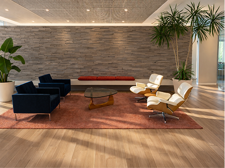 WRG Texas Dallas showroom interior — MillerKnoll commercial furniture and workplace design display in Carrollton TX
