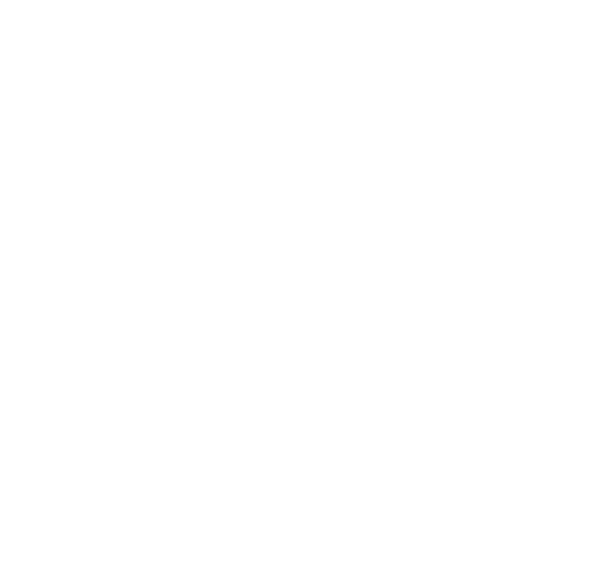 Stylized black and white skull with a symmetrical design, curved elements, and an upward-pointing arrow in the center.