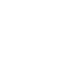 White shield with a check mark inside on a black background.
