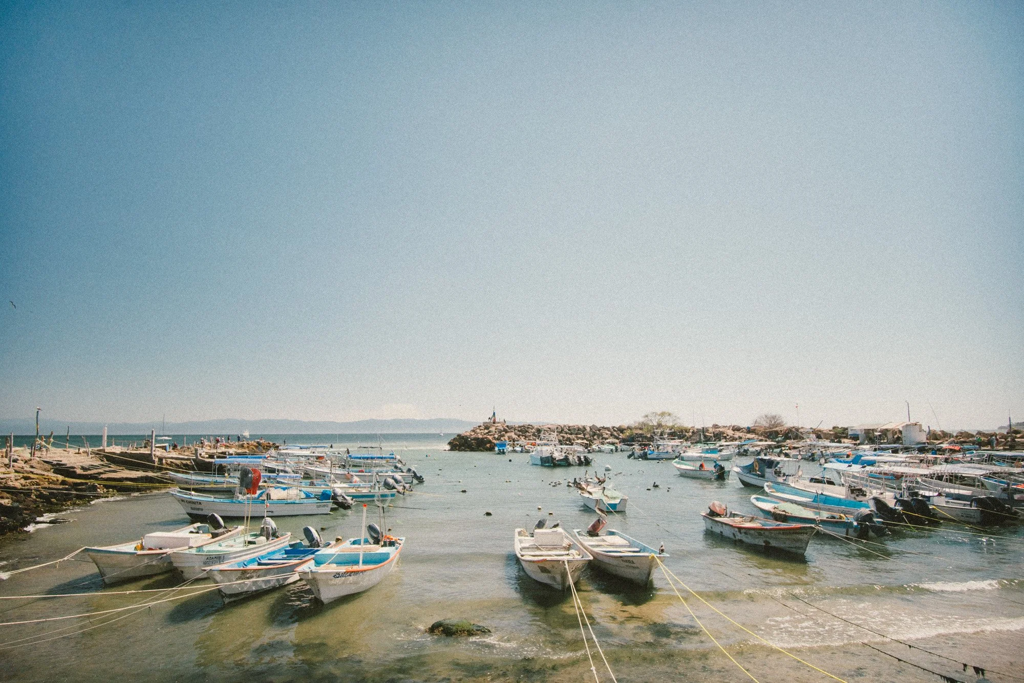 fotografia de barcos ancorados na beira do mar em anclote