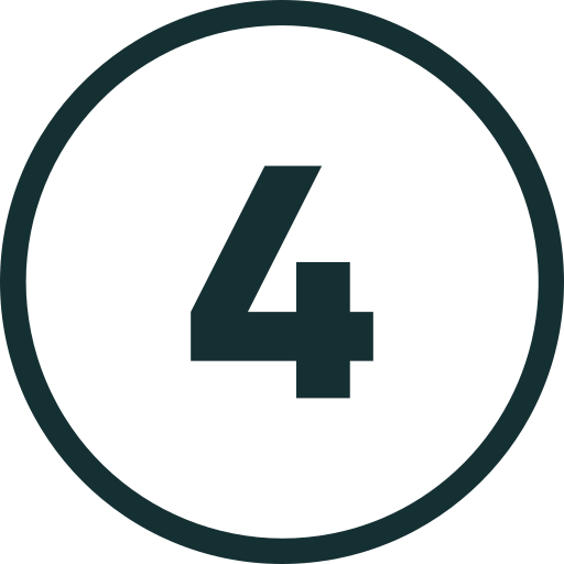 Number 4 inside a circle, possibly a countdown or label.