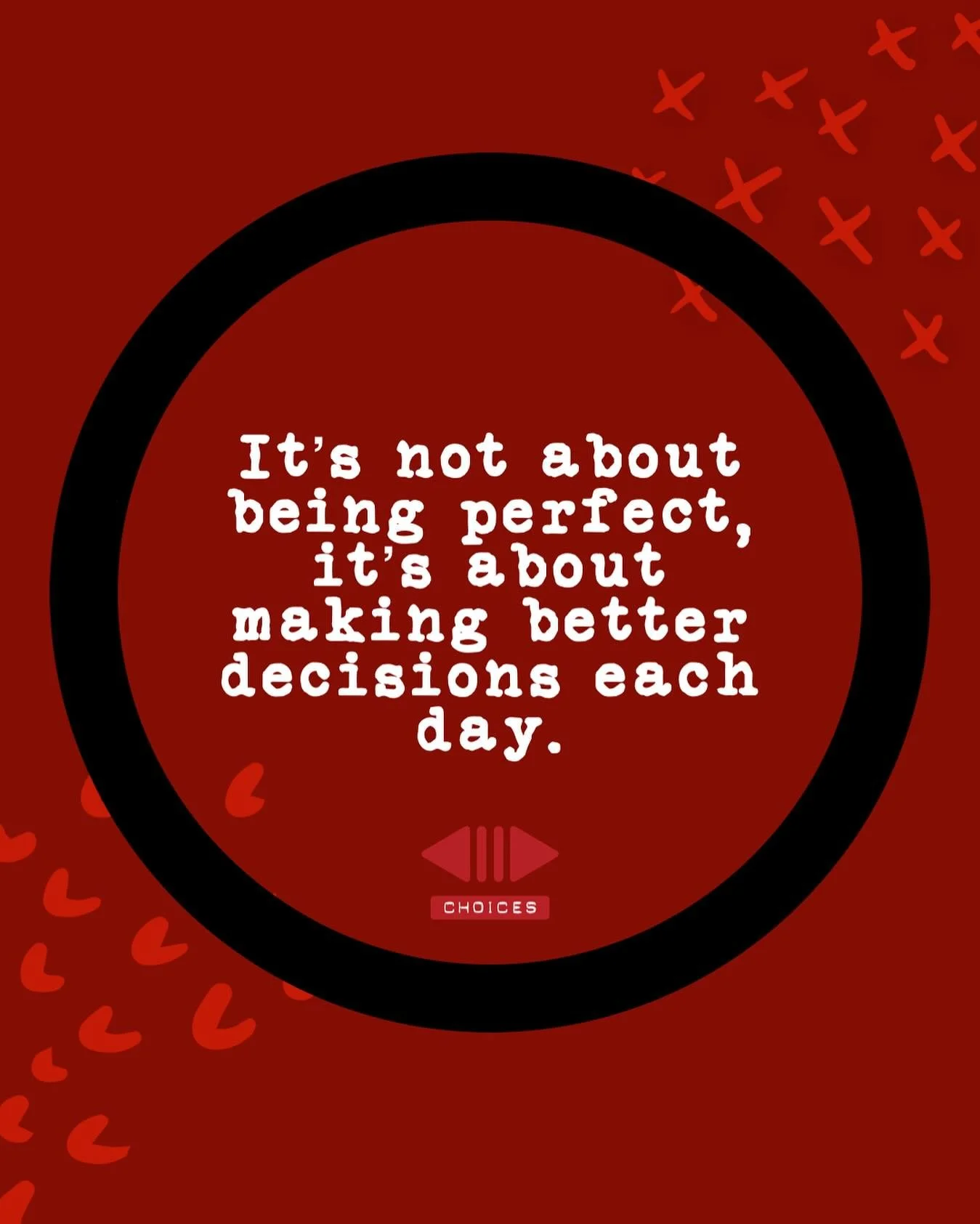 MID WEEK MOTIVATION‼️

It&rsquo;s not about being perfect, it&rsquo;s about making better decisions each day. 

You&rsquo;ve got this friends! 

#choices #makegreatchoices #midweekmotivation #encouragement