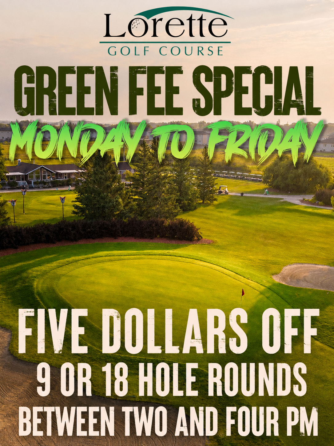 Weekday Golf Special Near Winnipeg: Save $5 on Green Fees at Lorette Golf Course