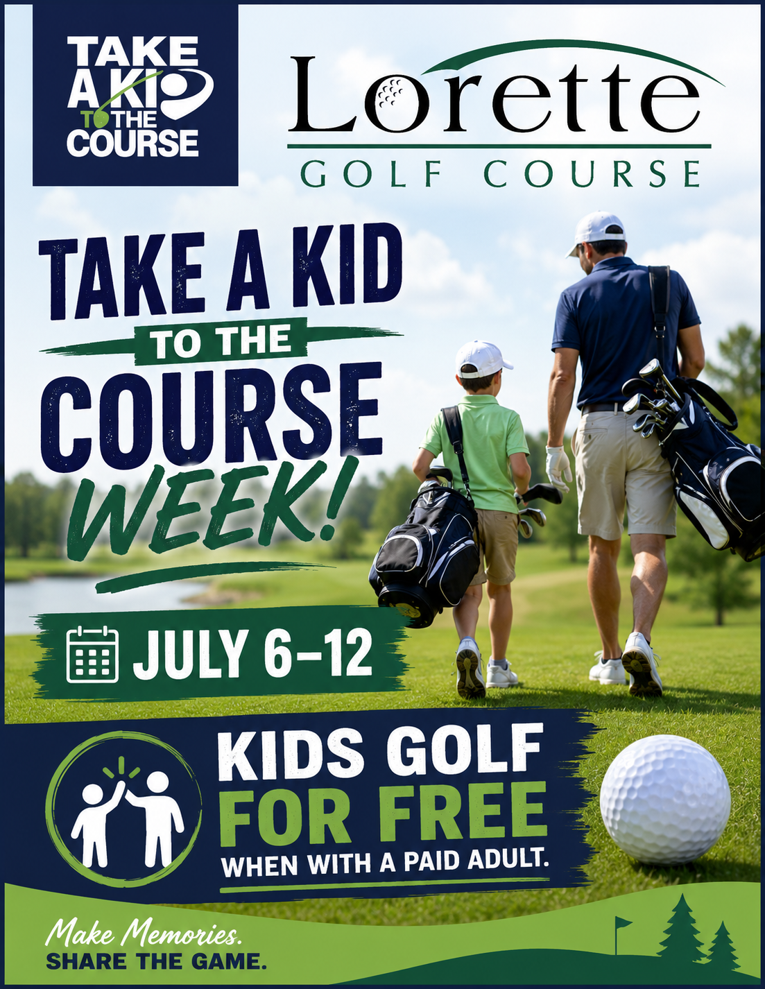 Take a Kid to the Course Week Returns July 6–12