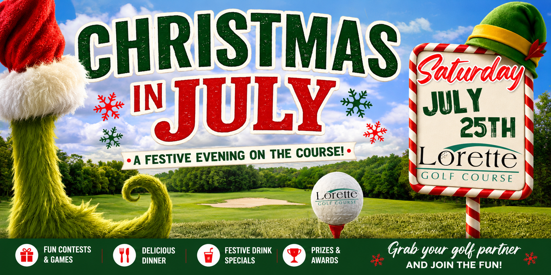 Christmas in July at Lorette Golf Course!