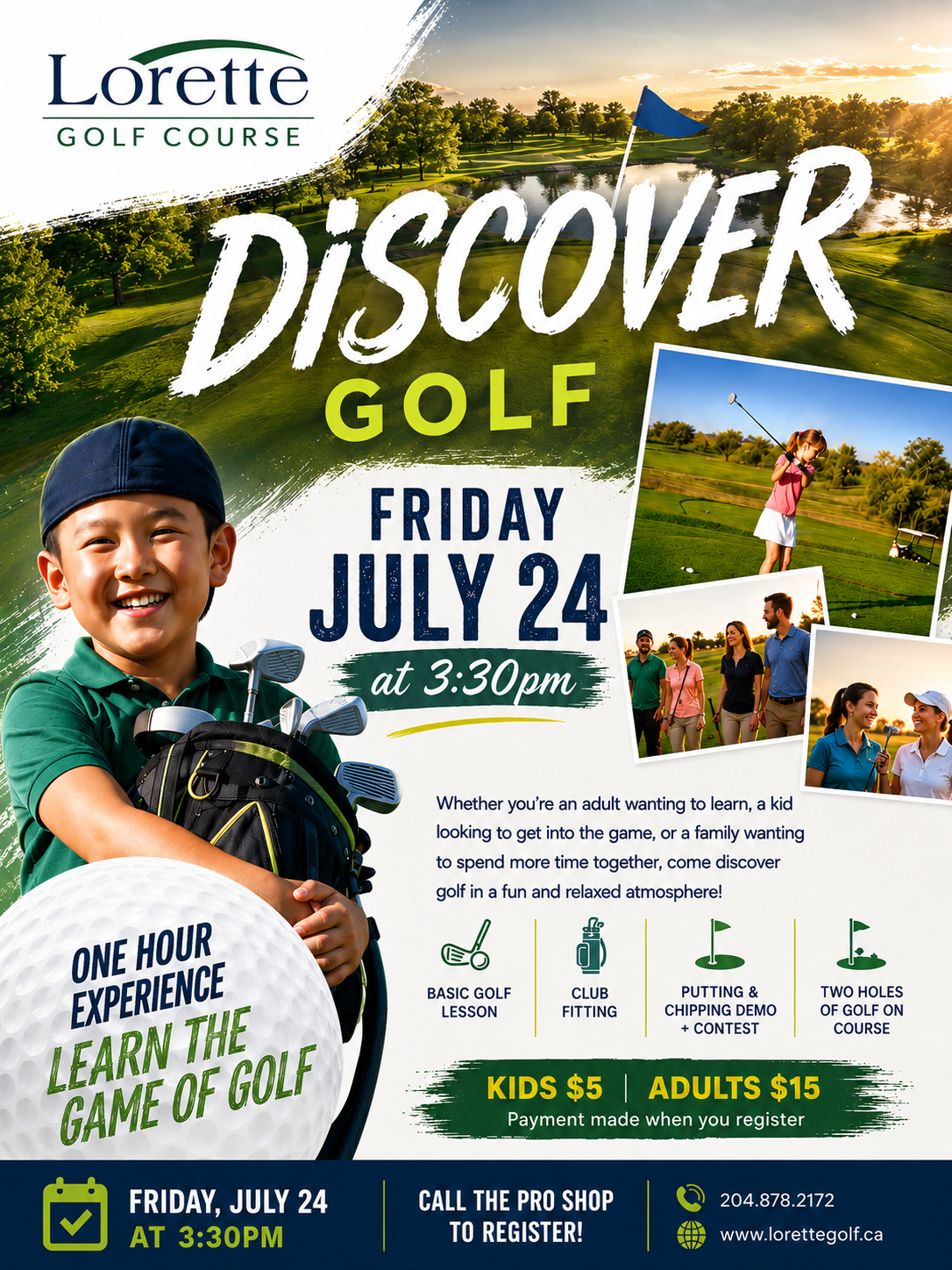 Discover Golf - At Lorette Golf Course July 24