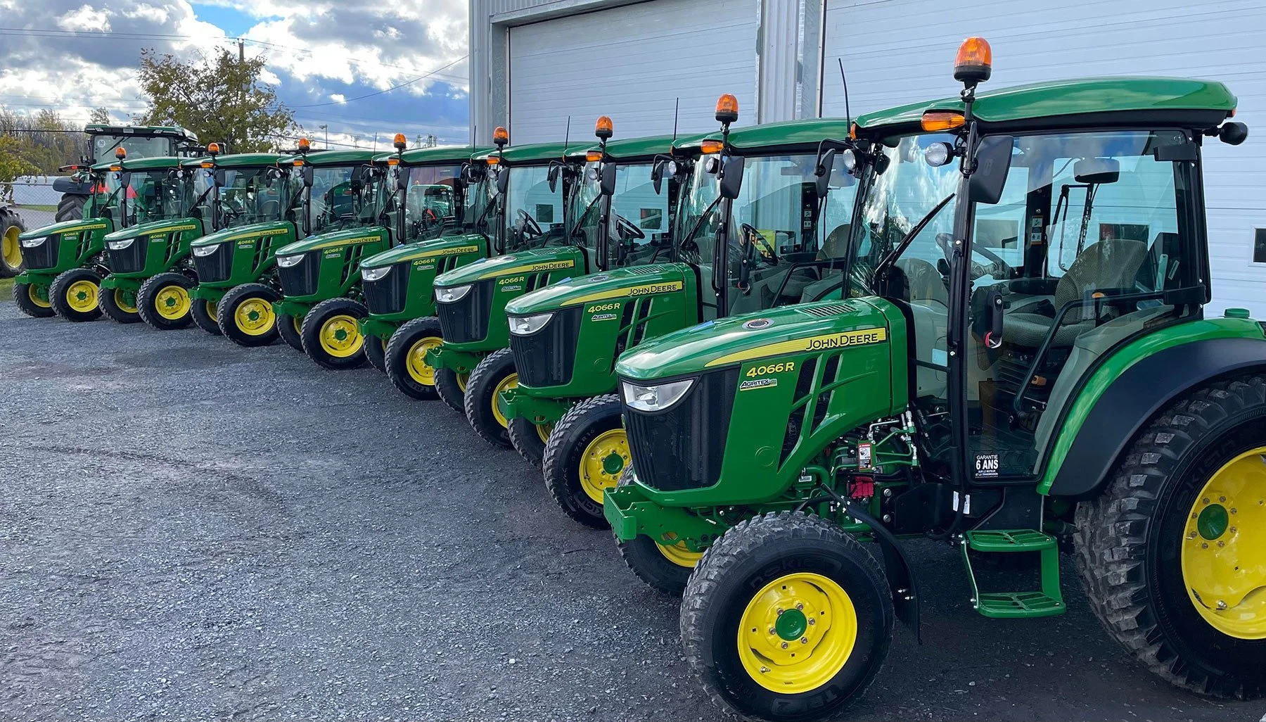 Alignement de tracteurs de déneigement Dubé et Fils.