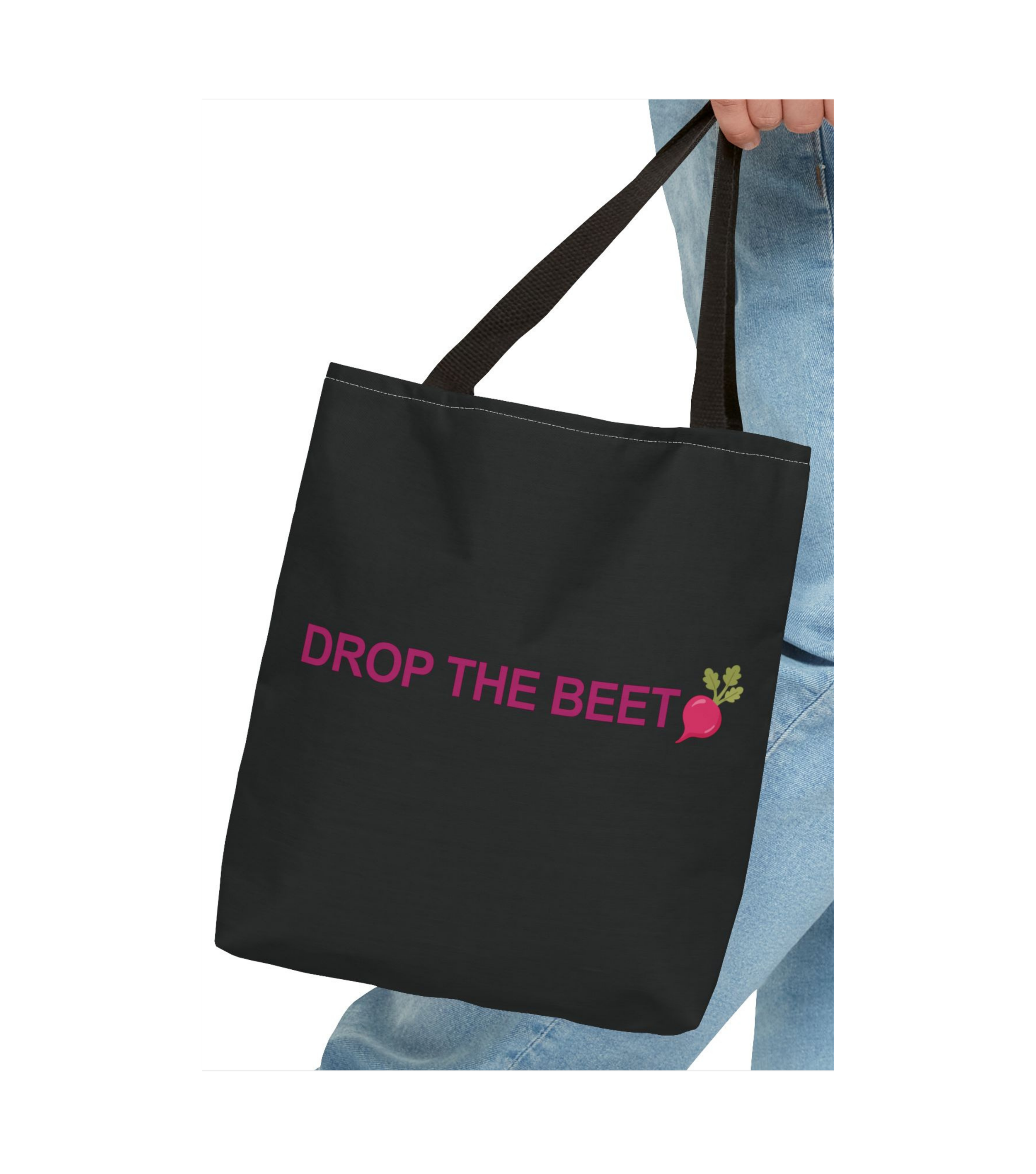 DROP THE BEET Slogan Tote