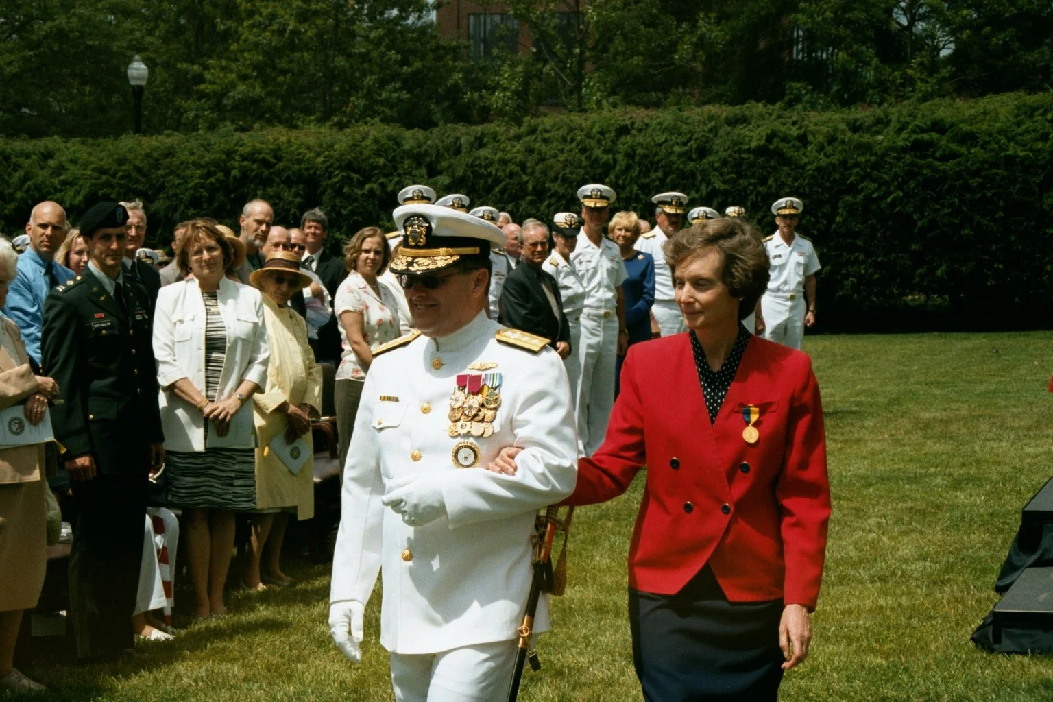 At Steve's retirement with wife Pat
