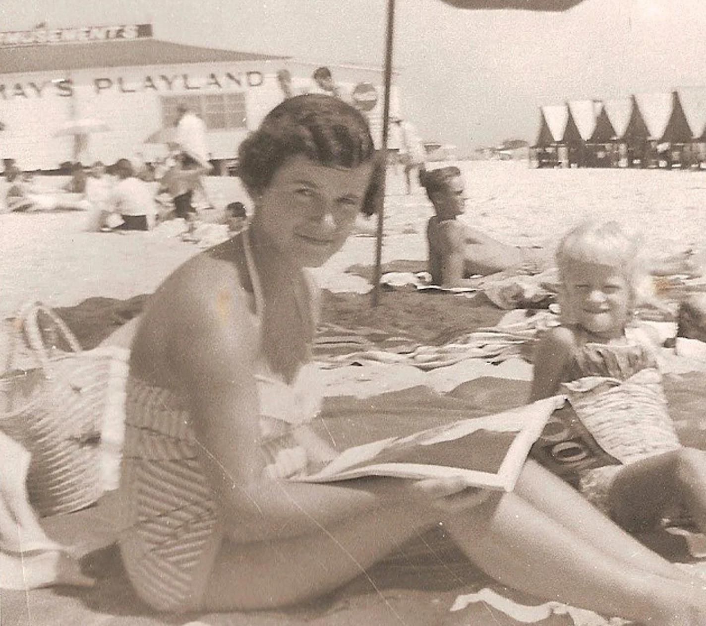 Mom near Frank's w/ Linda circa 1957
