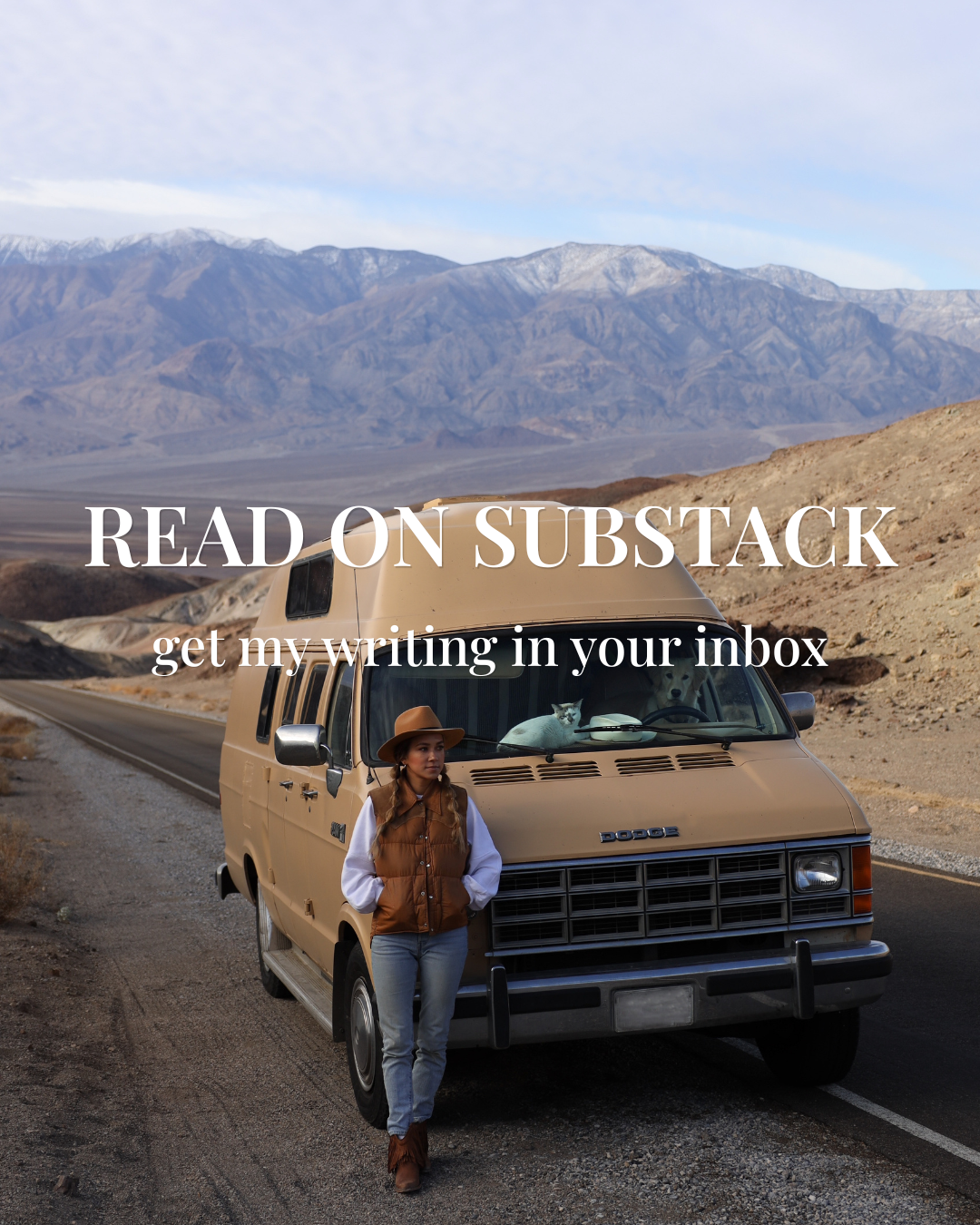 Annie Wonderlich Substack newsletter about starting over at 43, van life, and personal writing delivered by email
