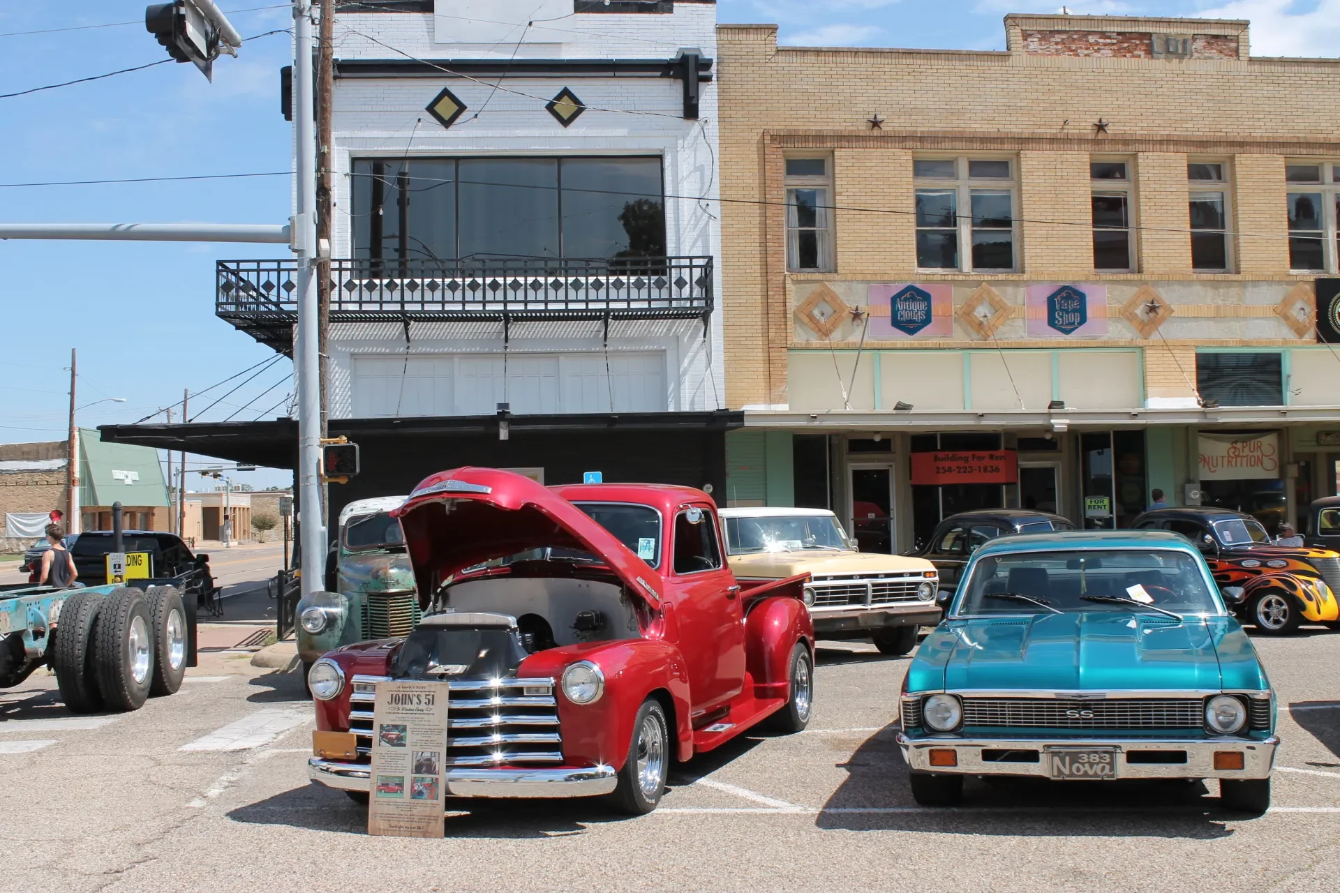 Cruzin Cruzers Car Show Historic Coryell County Courthouse Square Gatesville, Texas