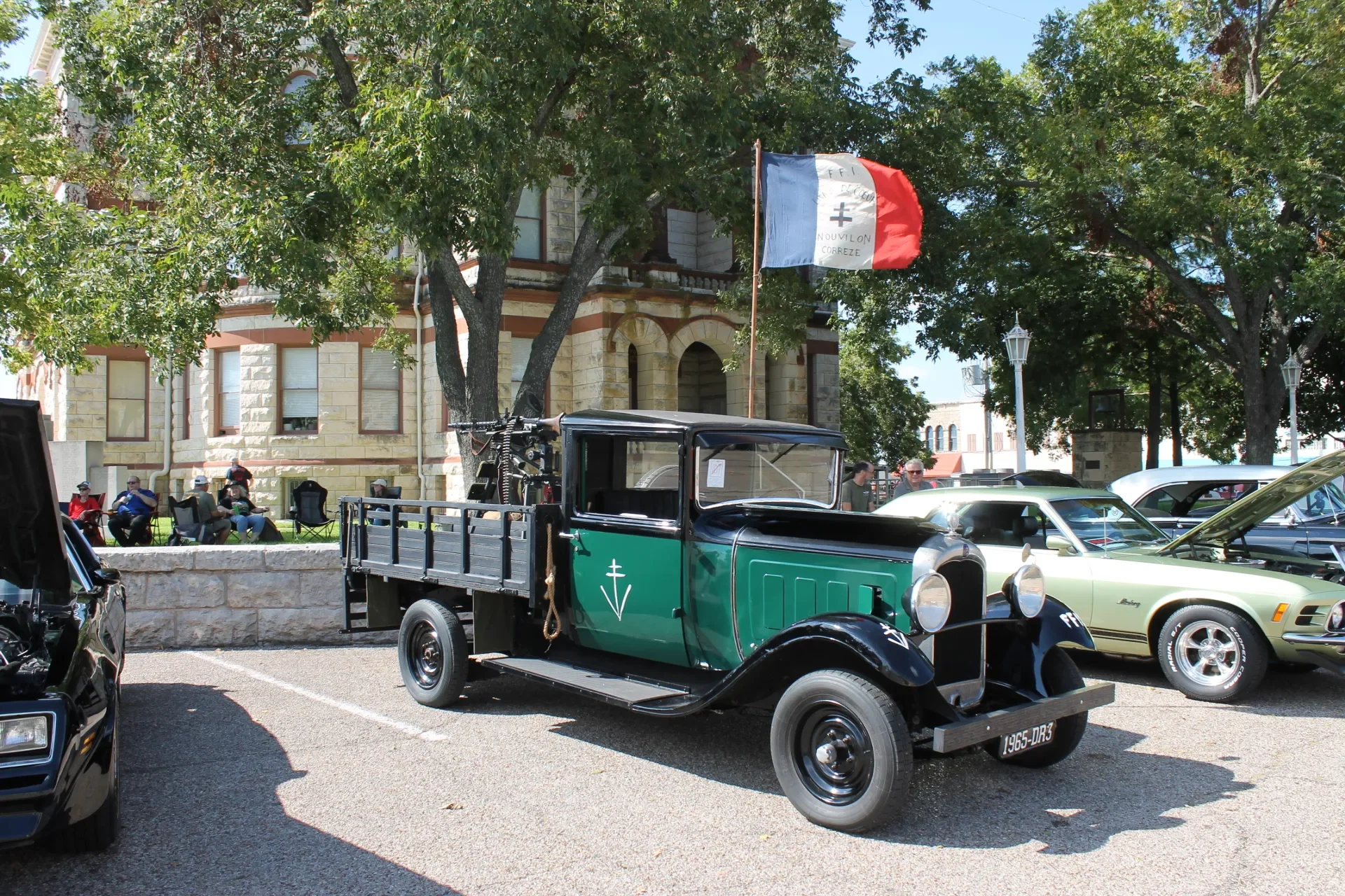 Cruzin Cruzers Car Show located on the Historic Coryell County Courthouse Square in Gatesville, Texas