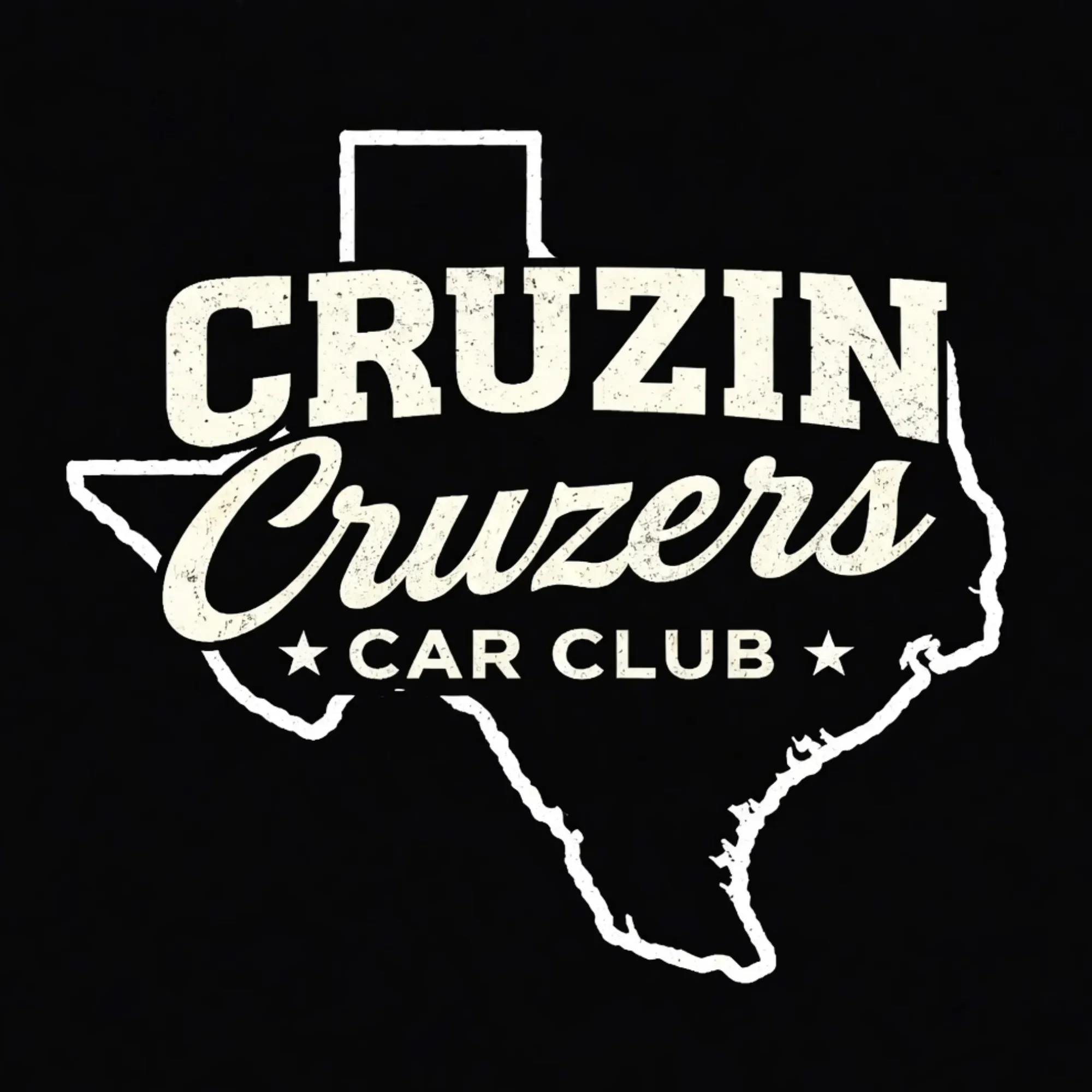 Cruzin Cruzers Car Club Logo Gatesville, Texas