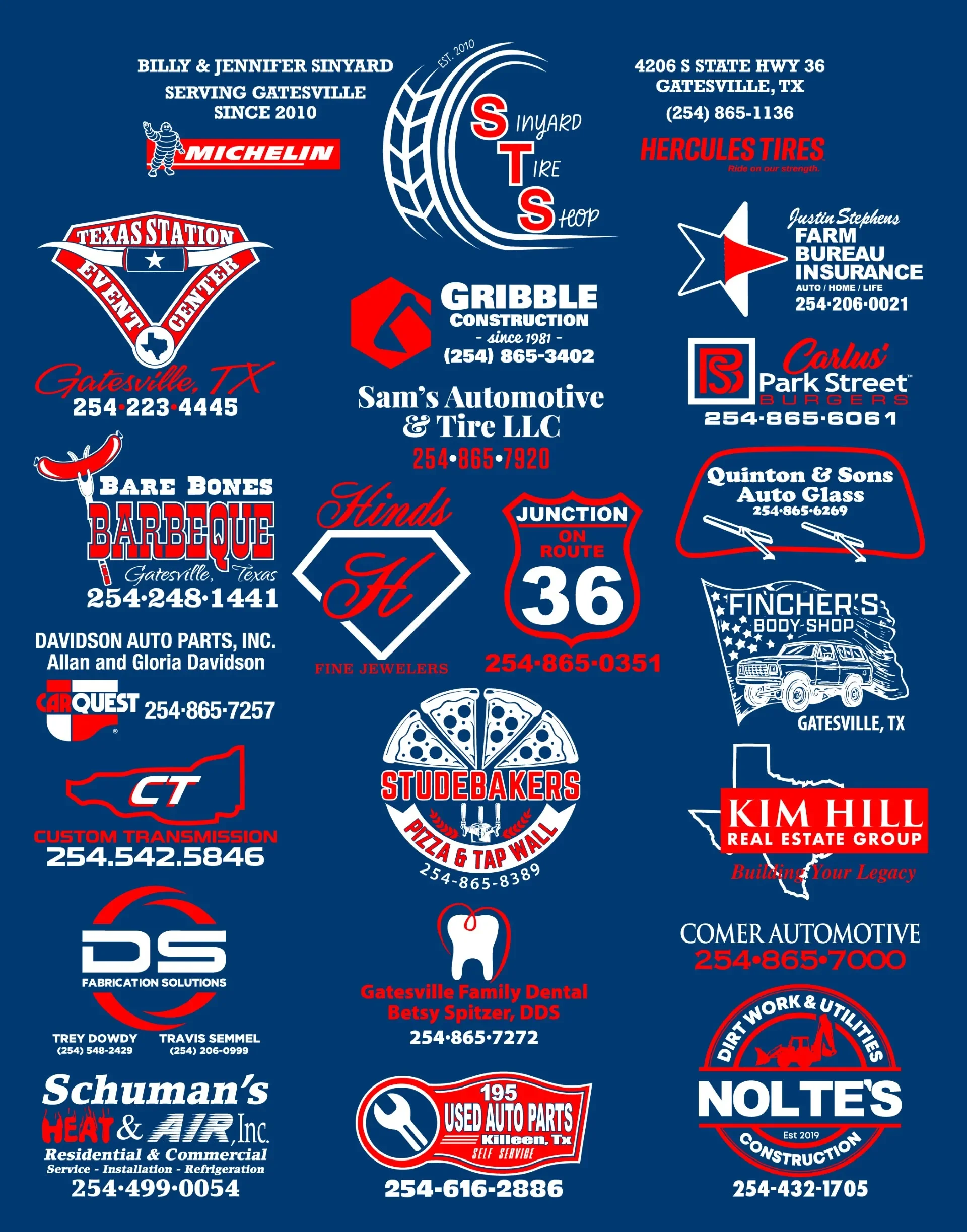 Cruzin Cruzers Car Show 2026 Sponsors Gatesville, Texas