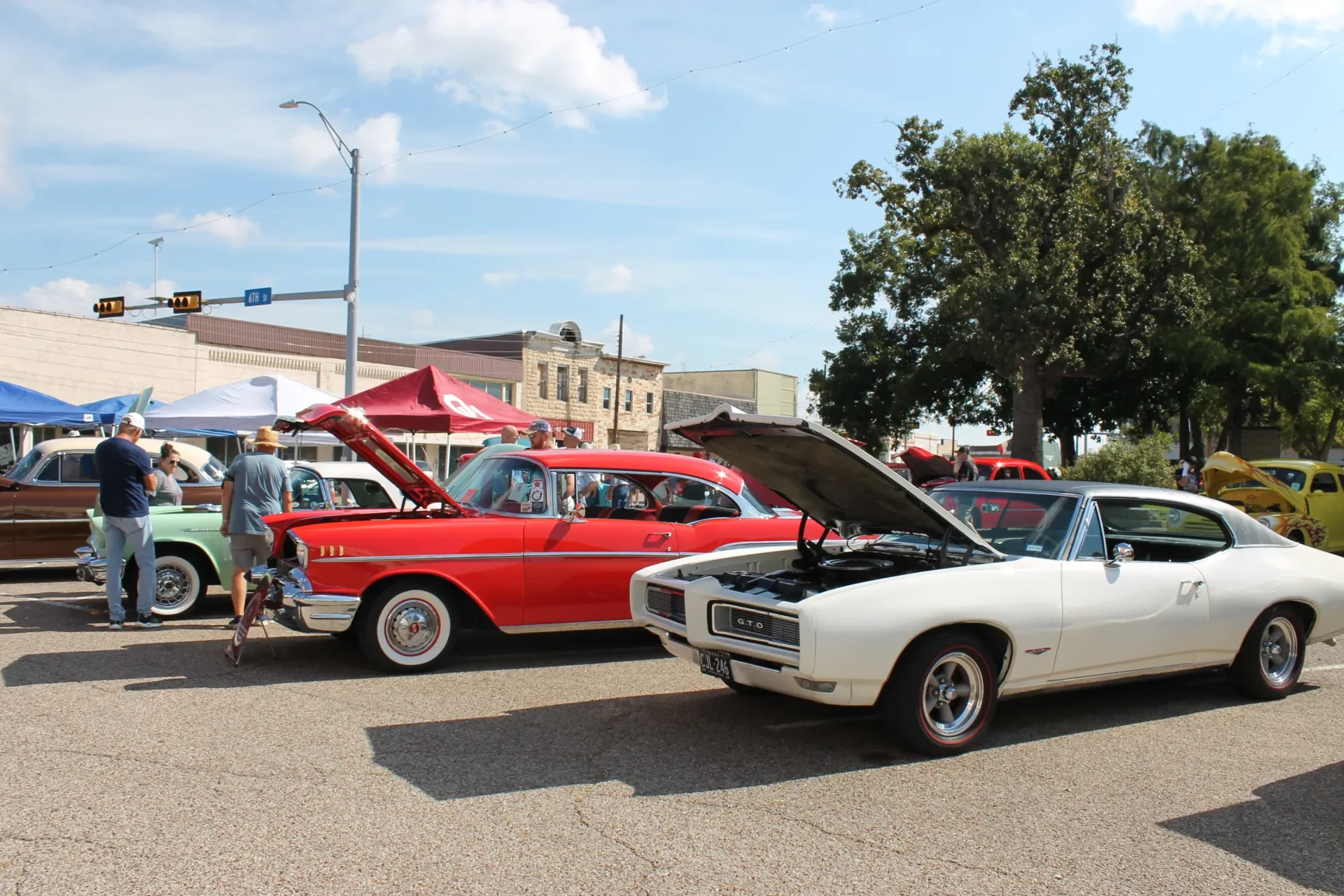 Cruzin Cruzers Car Show located on the Historic Coryell County Courthouse Square in Gatesville, Texas