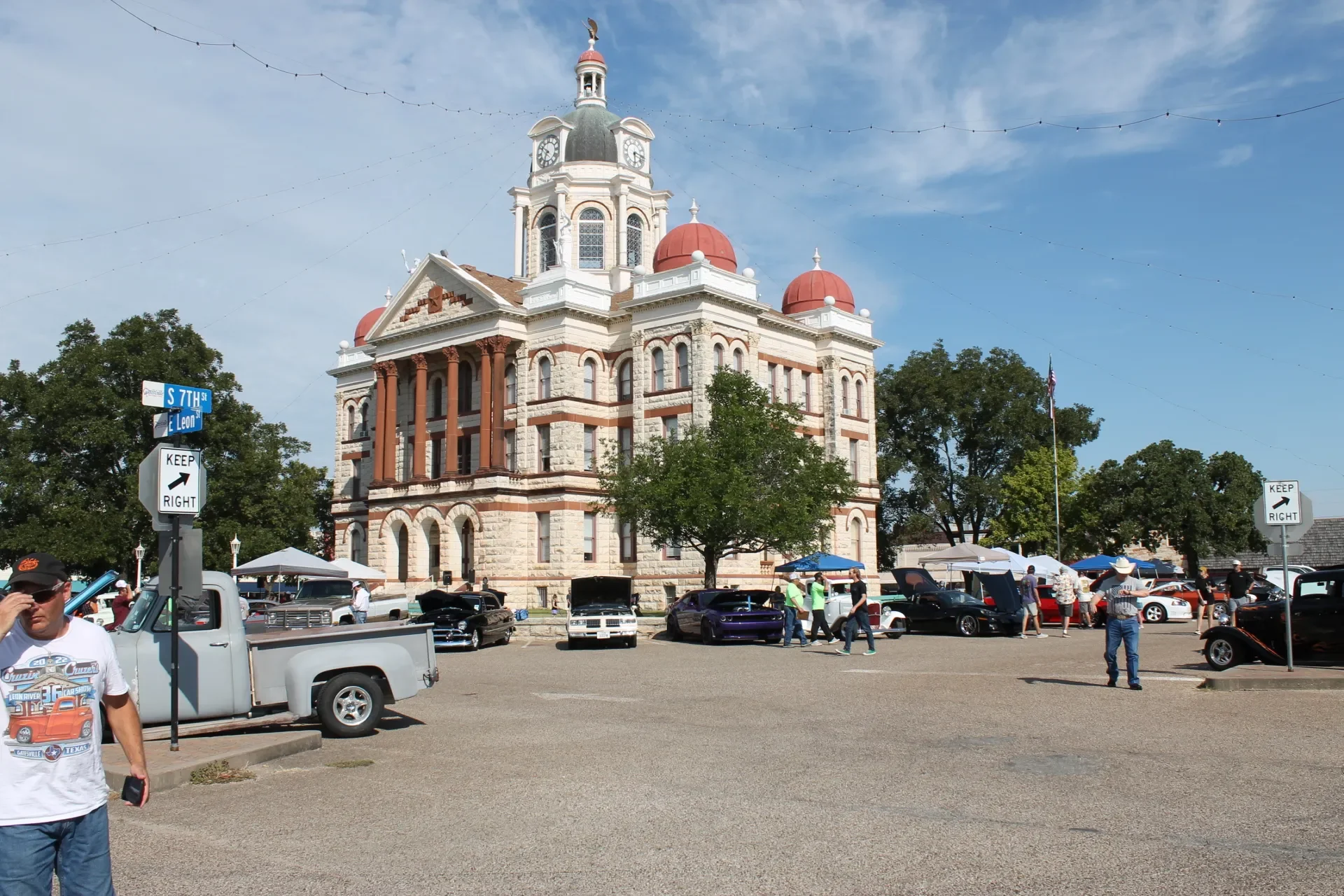 Cruzin Cruzers Car Show Historic Coryell County Courthouse Square Gatesville, Texas
