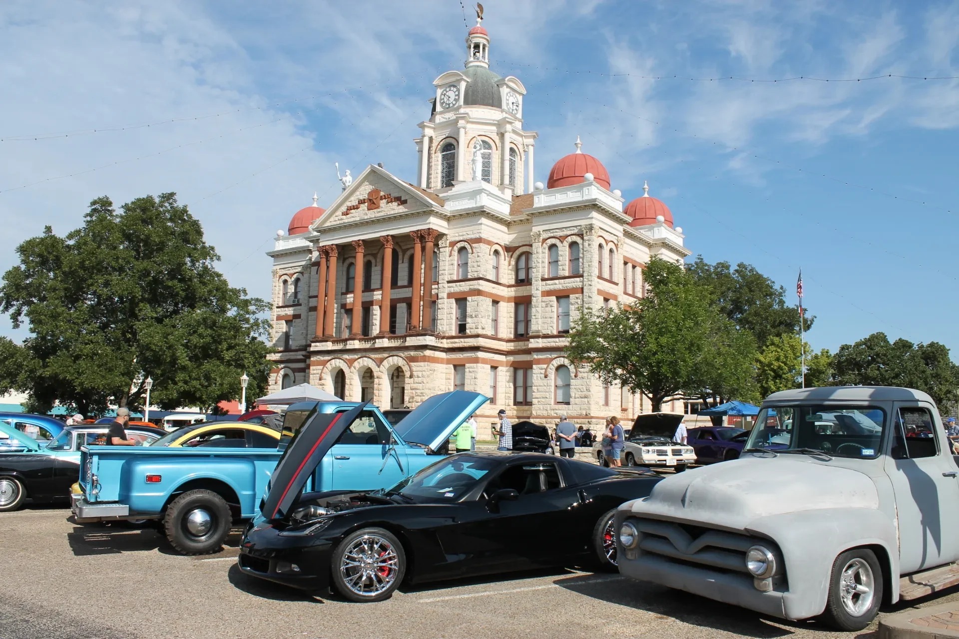 Cruzin Cruzers Car Show Historic Coryell County Courthouse Square Gatesville, Texas