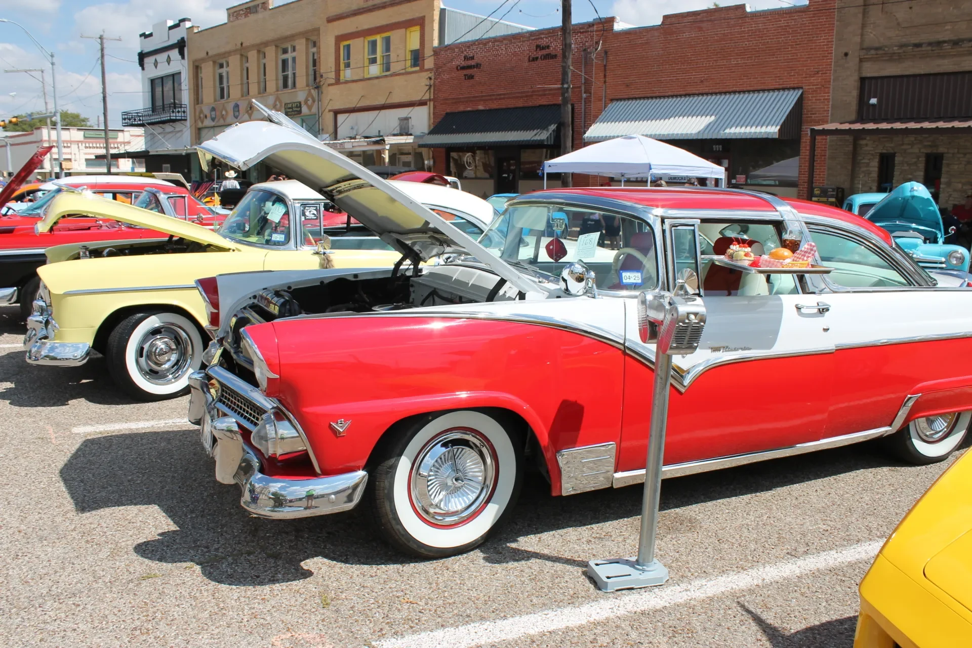 Cruzin Cruzers Car Show located on the Historic Coryell County Courthouse Square in Gatesville, Texas