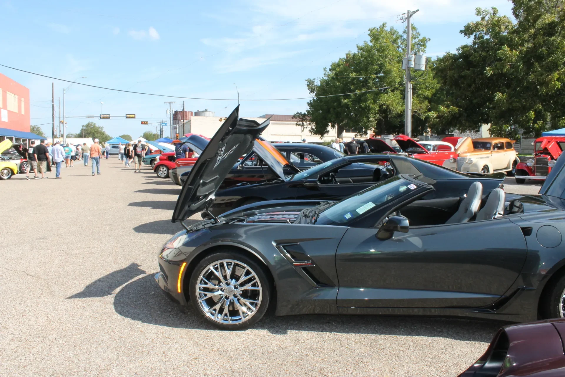 Cruzin Cruzers Car Show located on the Historic Coryell County Courthouse Square in Gatesville, Texas