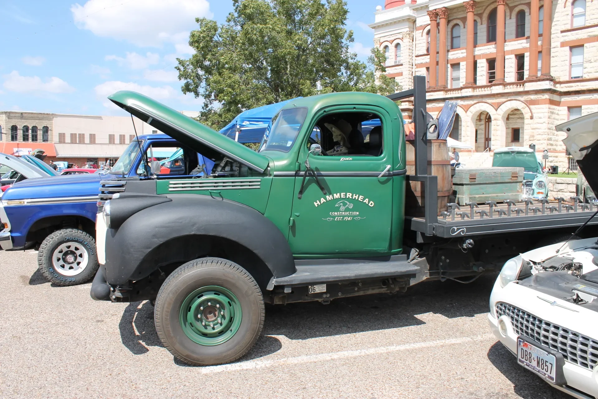 Cruzin Cruzers Car Show located on the Historic Coryell County Courthouse Square in Gatesville, Texas
