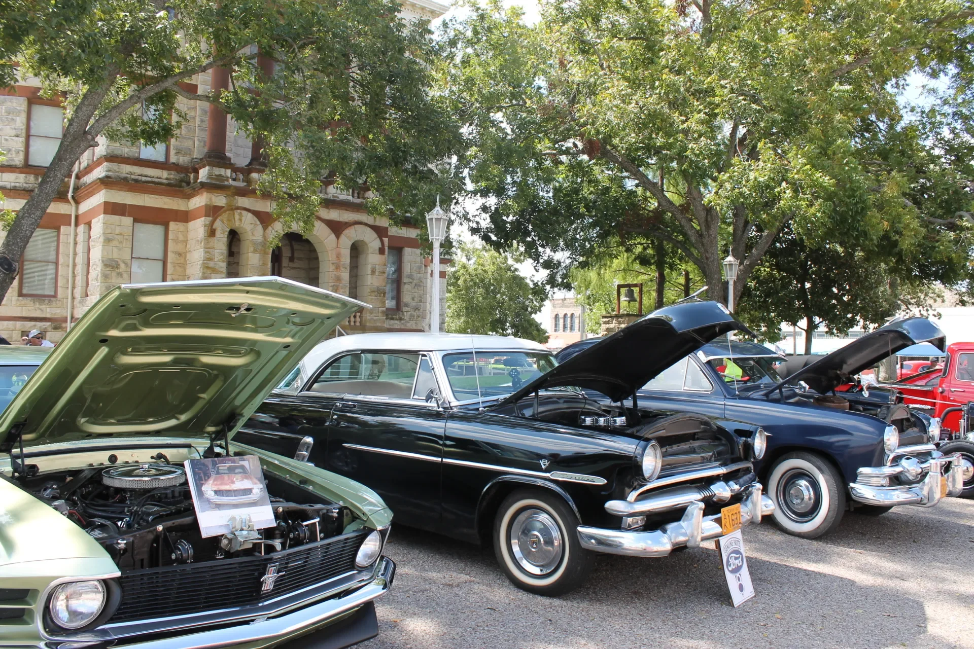 Cruzin Cruzers Car Show located on the Historic Coryell County Courthouse Square in Gatesville, Texas
