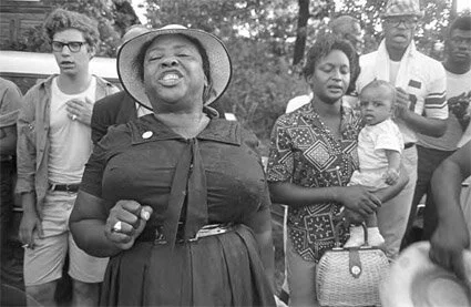 Fannie Lou Hamer in the 1966 March Against Fear.
