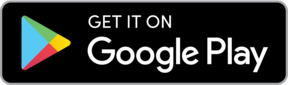 Google Play store badge with text and logo
