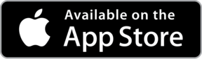 Apple App Store logo with text 'Available on the App Store'