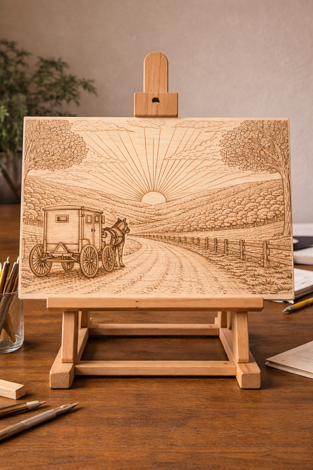 12x8 Amish Paradise - Basswood Art Board