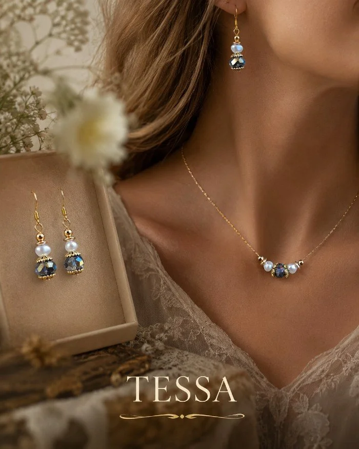 Tessa Set -18k gold plated sterling - 15" - Companion Collection